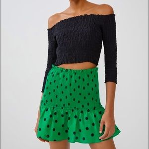 ZARA Polka Dot Skirt in XS. BNWT